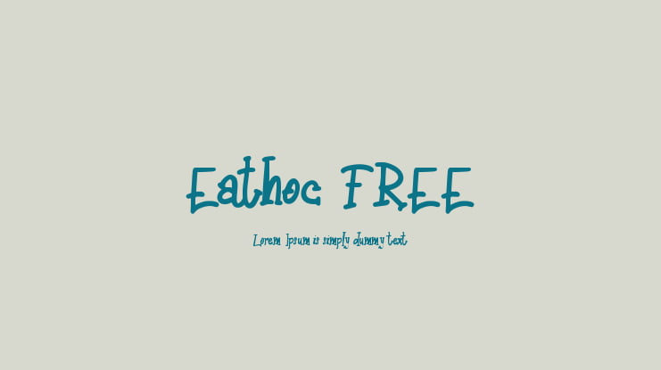 Eathoc FREE Font