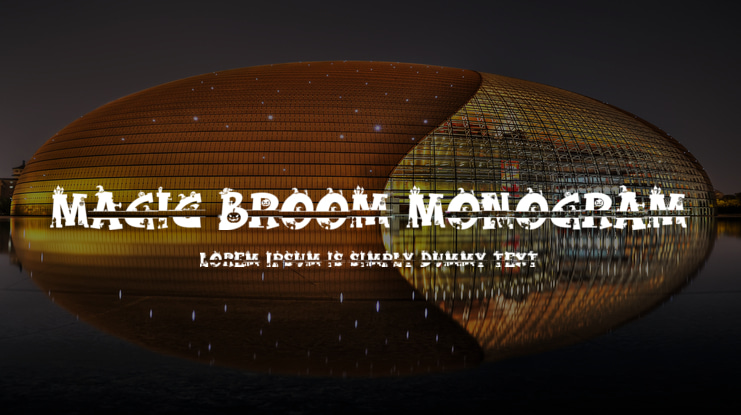 Magic Broom Monogram Font Family