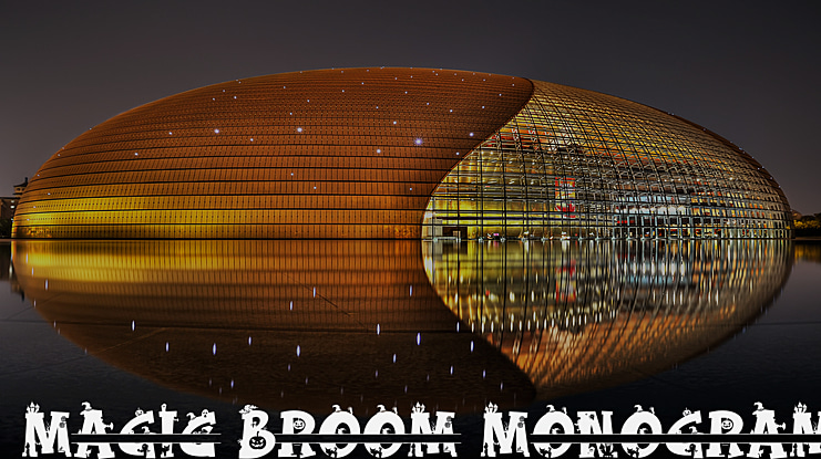 Magic Broom Monogram Font Family