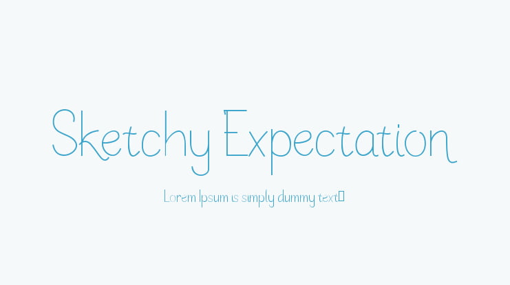 Sketchy Expectation Font