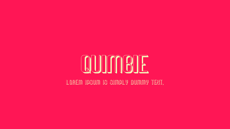Quimbie Font Family