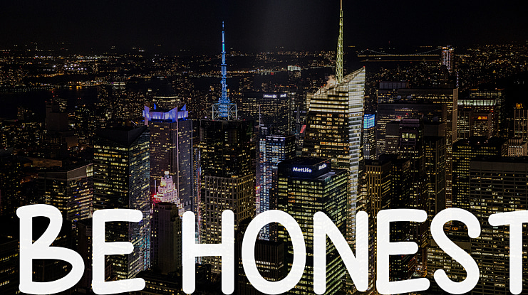 Be Honest Font