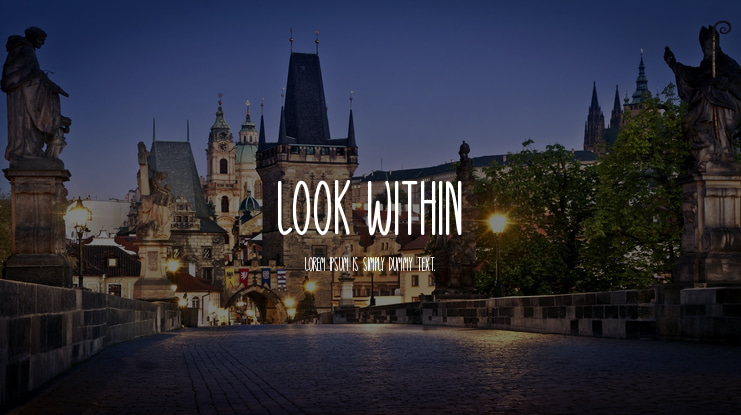 Look Within Font