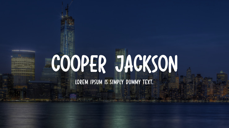Cooper Jackson Font
