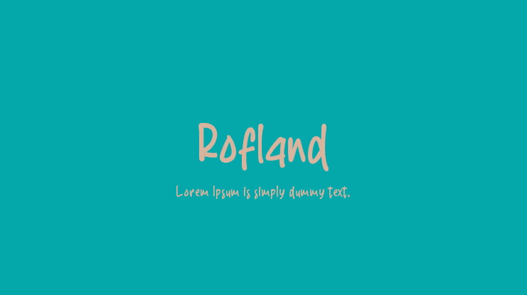 Rofland Font