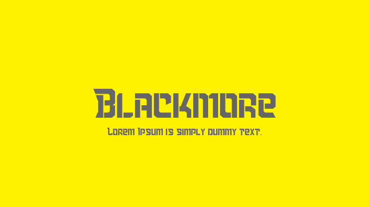 Blackmore Font Family