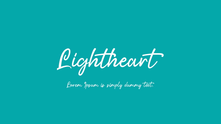 Lightheart Font