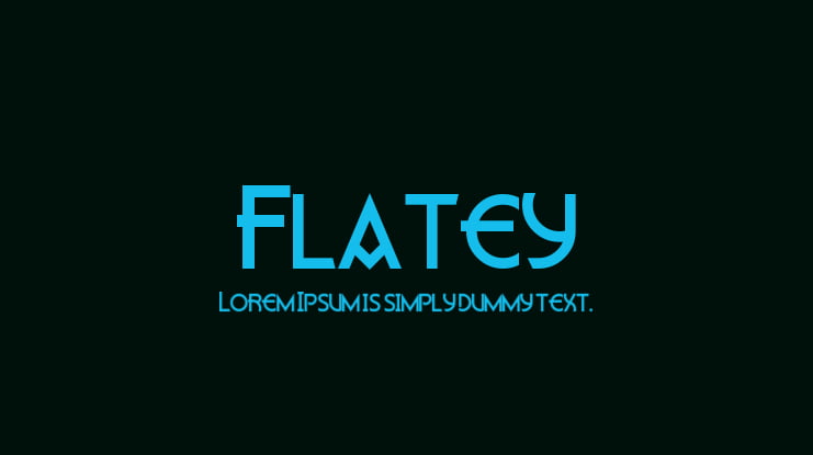 Flatey Font