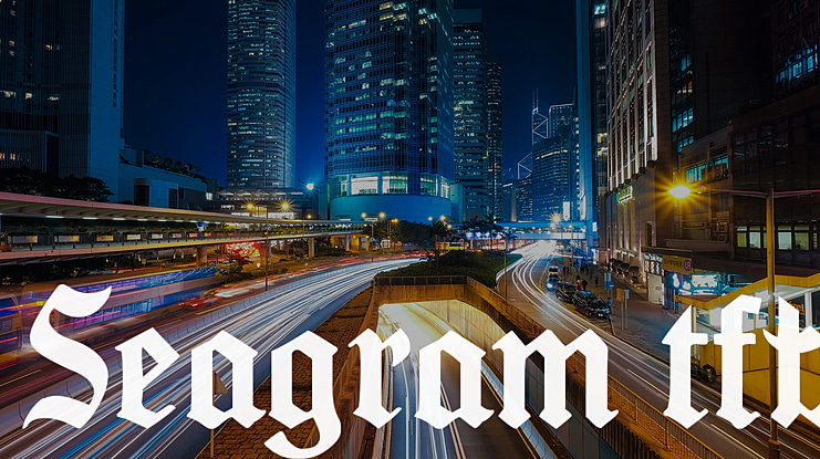 Seagram tfb Font