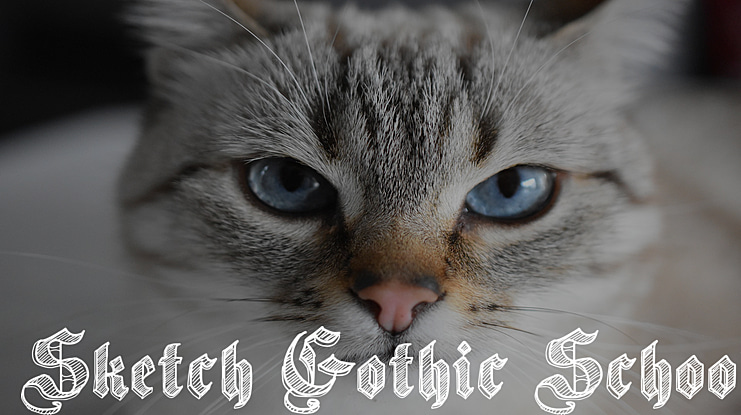 Sketch Gothic School Font