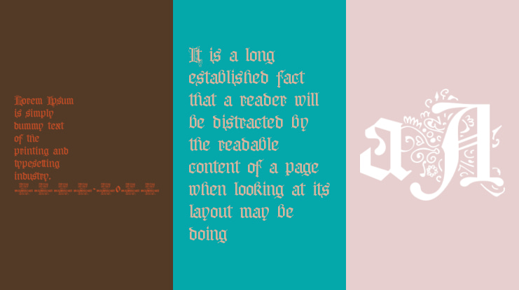 Middle Ages Deco PERSONAL USE Font Family