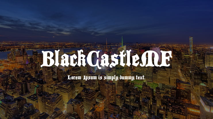 BlackCastleMF Font