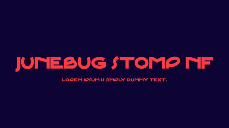 Junebug Stomp NF Font