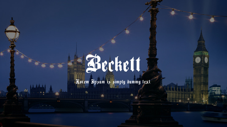 Beckett Font