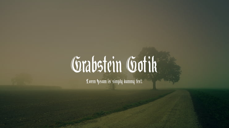 Grabstein Gotik Font