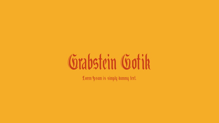 Grabstein Gotik Font