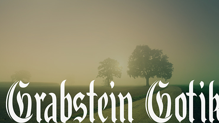 Grabstein Gotik Font
