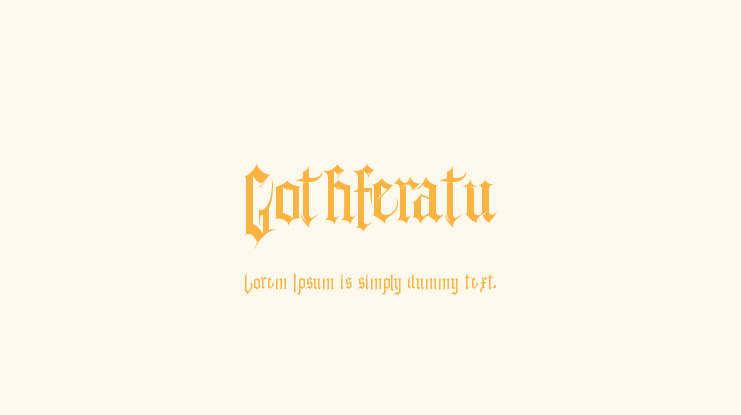 Gothferatu Font