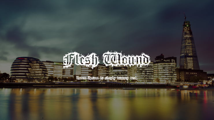 Flesh Wound Font