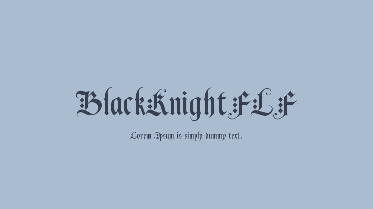 BlackKnightFLF Font