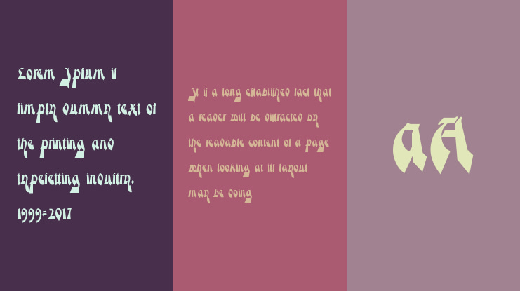 Moderne Gekippte Schwabacher Font