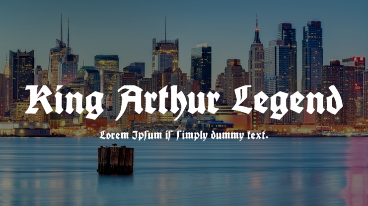 King Arthur Legend Font