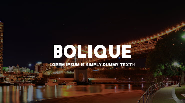 Bolique Font