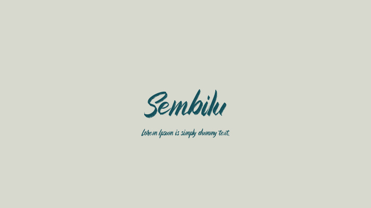 Sembilu Font
