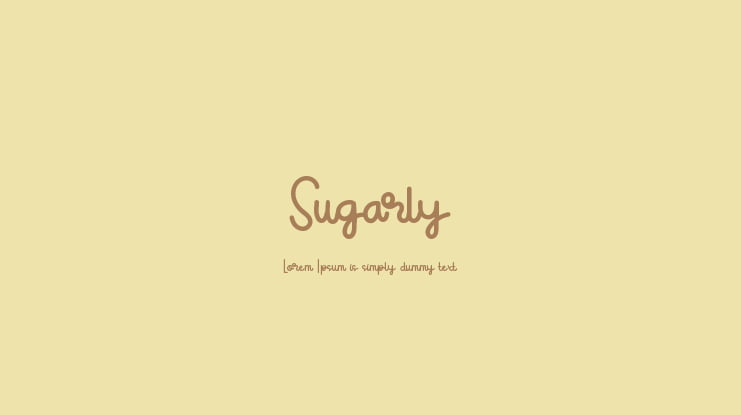 Sugarly Font
