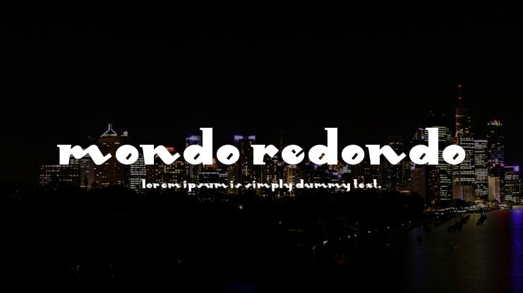 Mondo Redondo Font