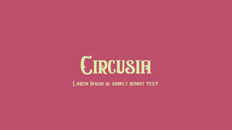 Circusia Font
