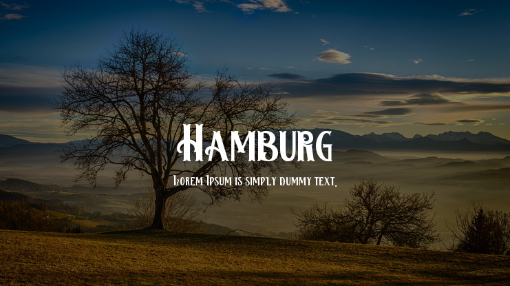 Hamburg Font
