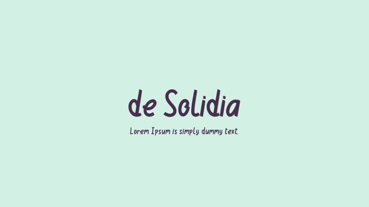 de Solidia Font