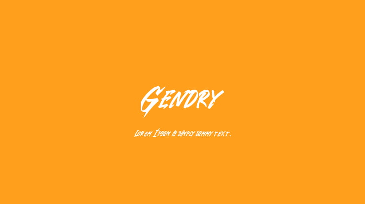 Gendry Font