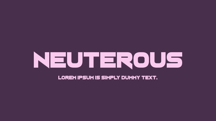 Neuterous Font