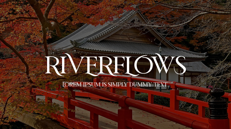 RIVERFLOWS Font Family