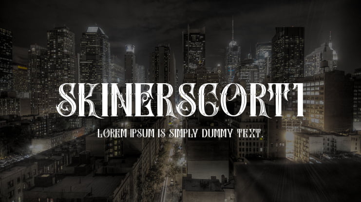 SkinerScort1 Font