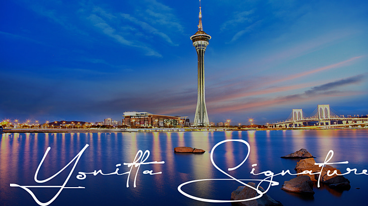 Yonitta Signature Font