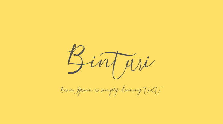 Bintari Font Family