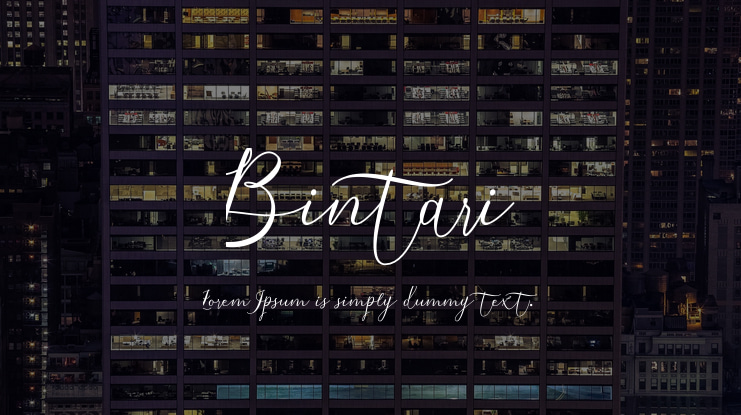 Bintari Font Family