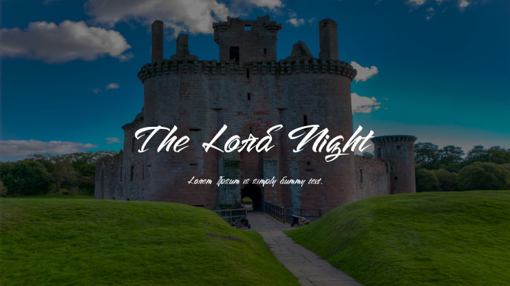 The Lord Night Font Family