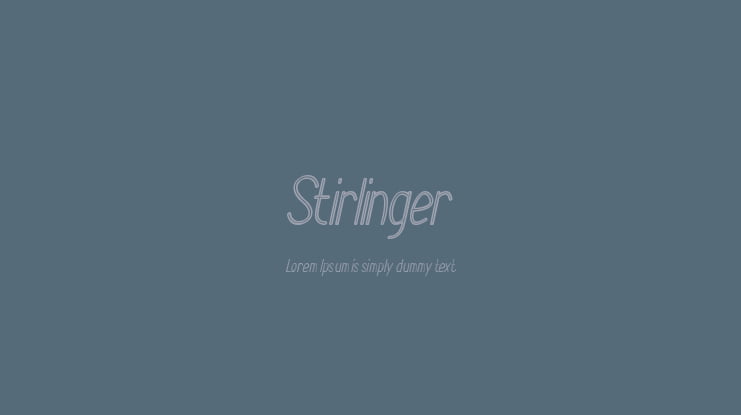 Stirlinger Font