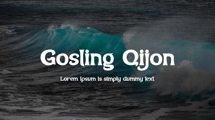 Gosling Qijon Font