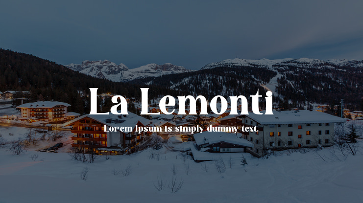 La Lemonti Font Family