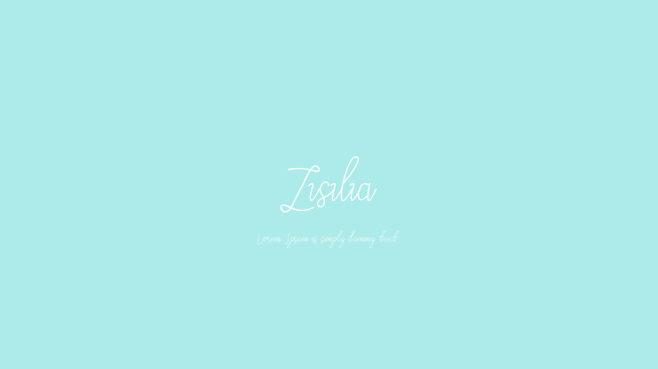 Zisilia Font