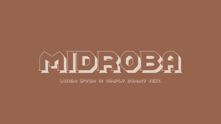 Midroba Font Family