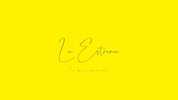 La Estroma Font