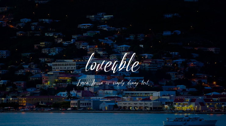 loveable Font