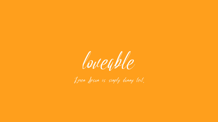 loveable Font