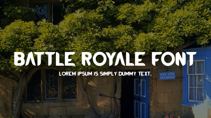 BATTLE ROYALE FONT